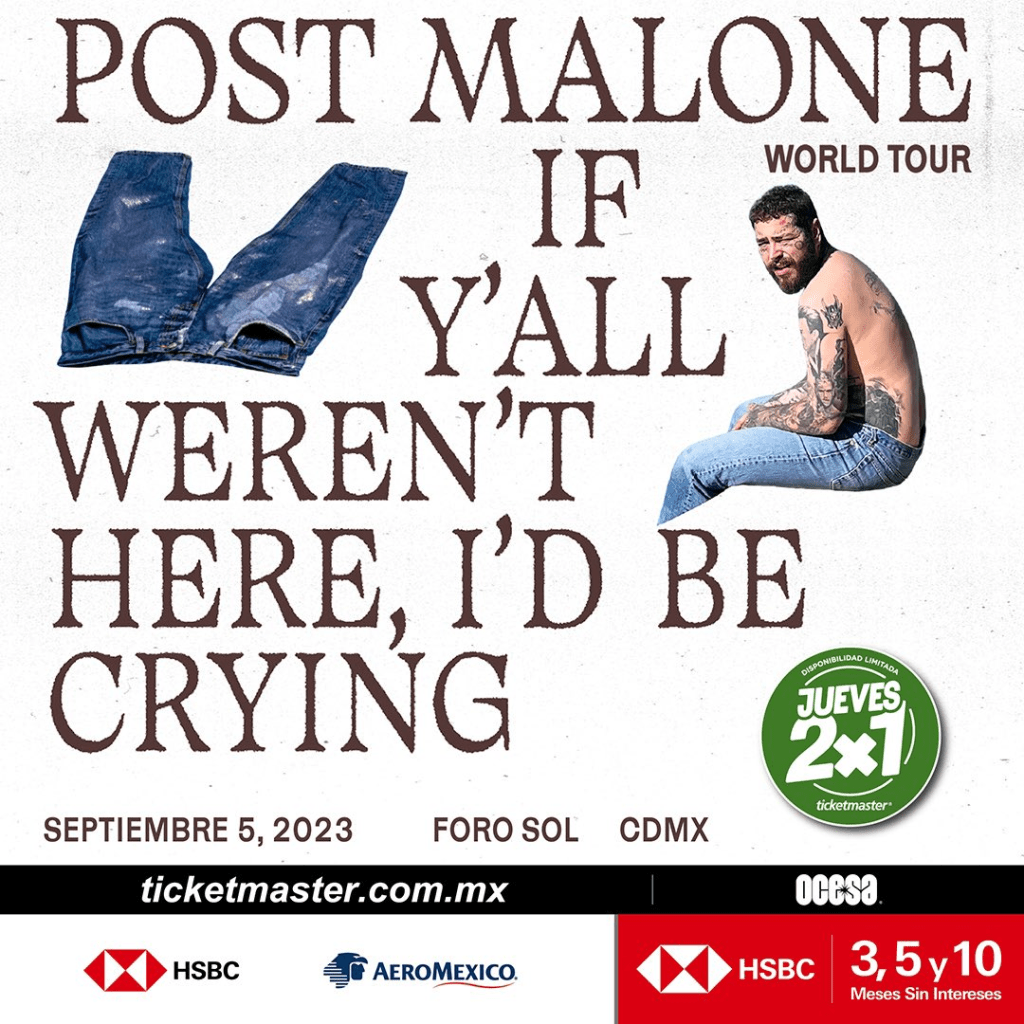 Post Malone en el Foro Sol: Ticketmaster pone al 2x1 los boletos