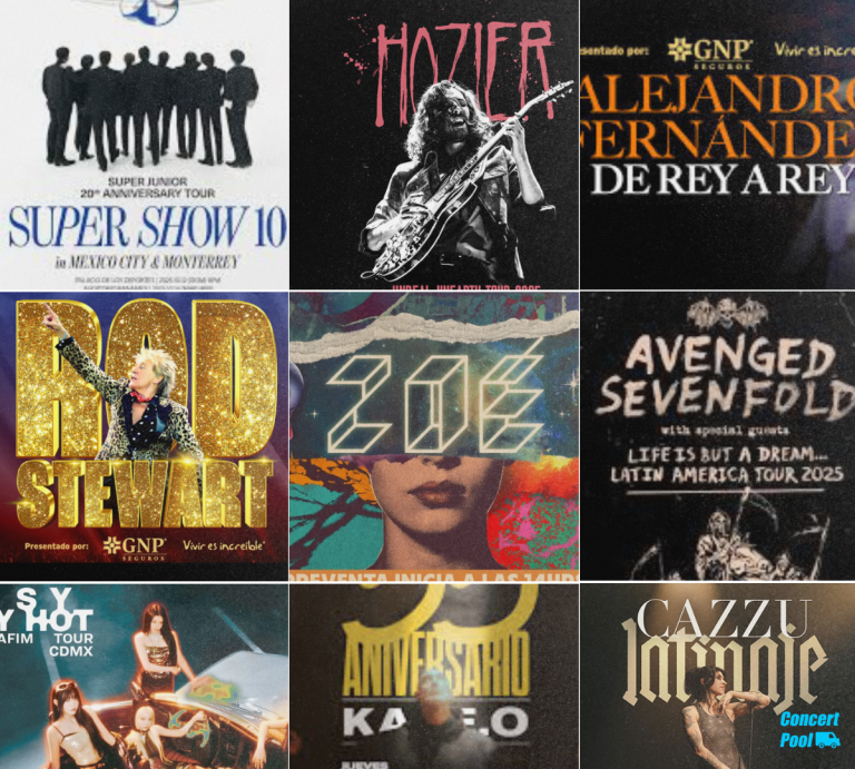 Agenda de viajes a conciertos desde Querétaro octubre 2025