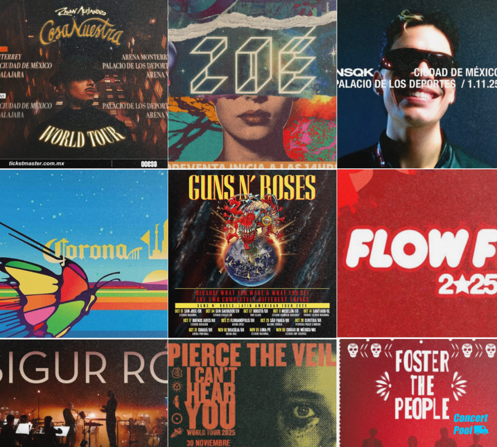 Agenda de viajes a conciertos desde Querétaro noviembre 2025
