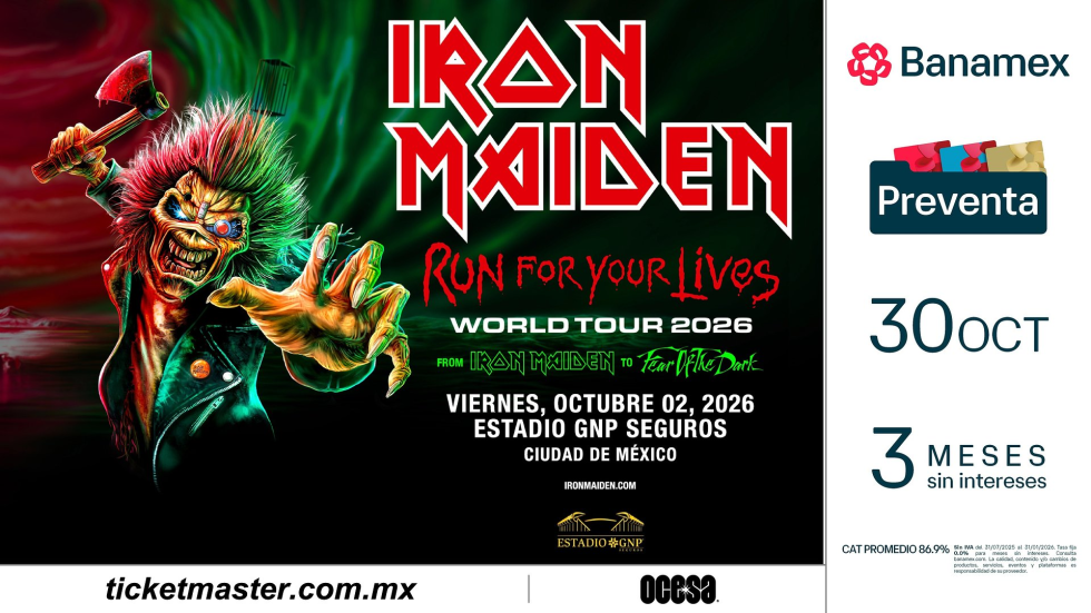 Transporte a Iron Maiden desde Querétaro